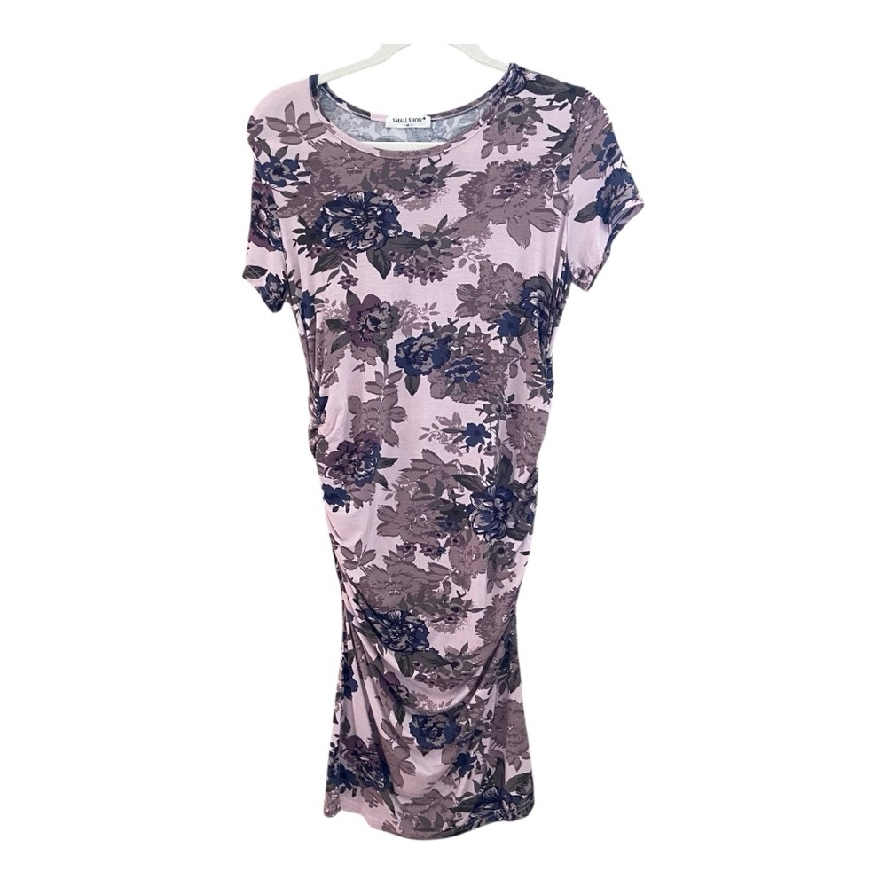 Women’s Floral Midi Length Maternity Dress - Size Medium